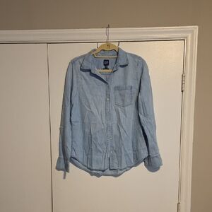 GAP Sky Blue Button-Up Shirt